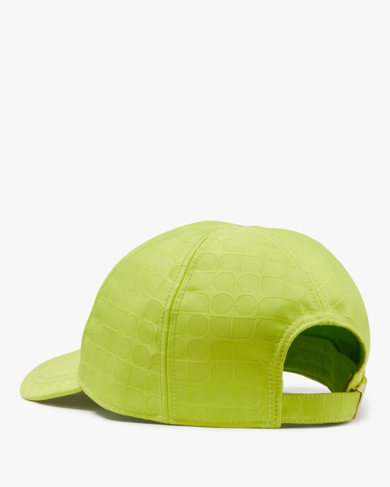 Kate Spade,Noel Baseball Hat,Lining Cotton,Polyester,Baseball Cap,Applique,Logo,Casual,Green