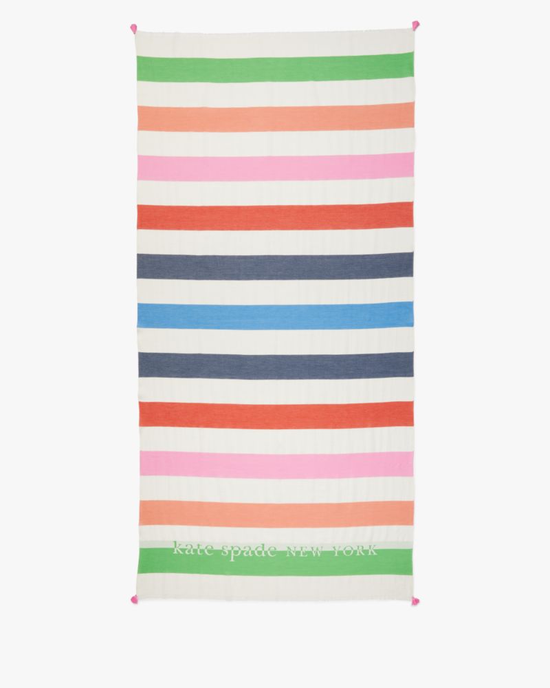Kate Spade,Adventure Stripe Yarndye Scarf,