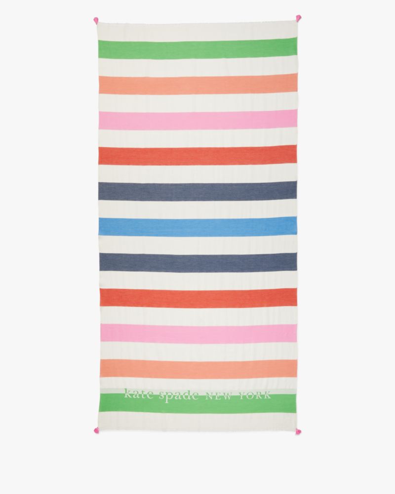 Kate Spade,Adventure Stripe Yarndye Scarf,Aunatlmult