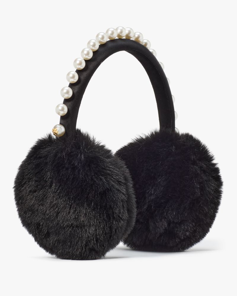 Kate Spade,Pearl Embellished Earmuffs,