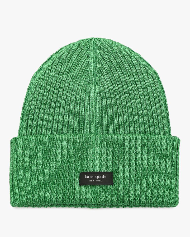 Kate Spade,Metallic Sam Label Beanie,