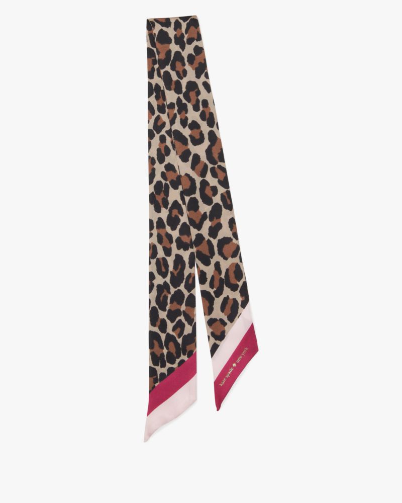 Kate Spade,Spotted Leopard Scarf,Multi Color