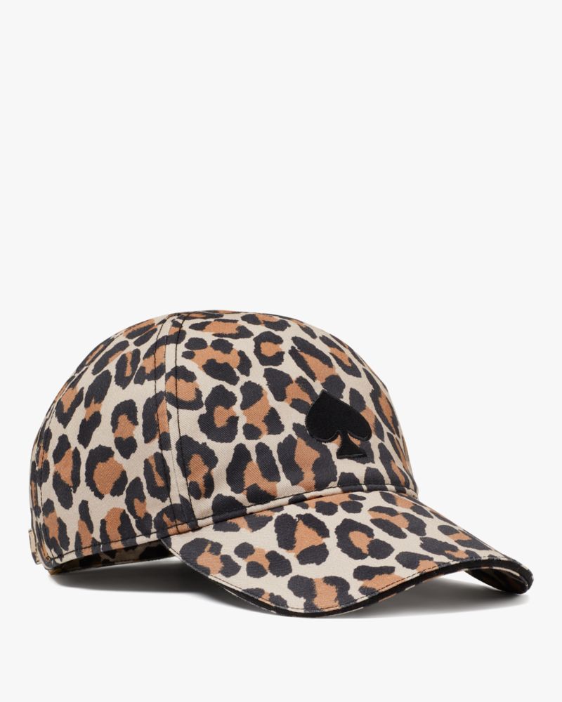 Kate Spade,Spotted Leopard Baseball Cap,