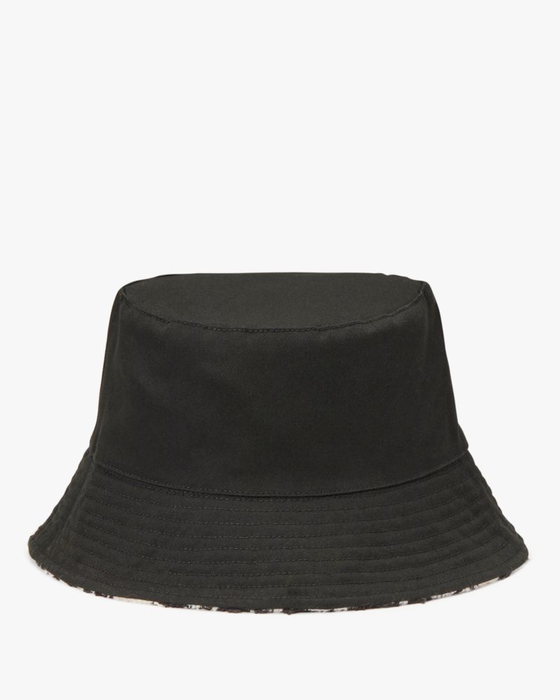 Kate Spade,Houndstooth Tweed Bucket Hat,Multi Color