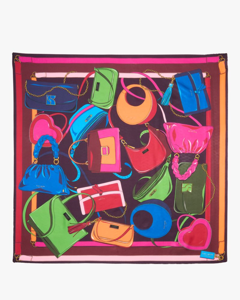 Multi Bag Silk Square Scarf