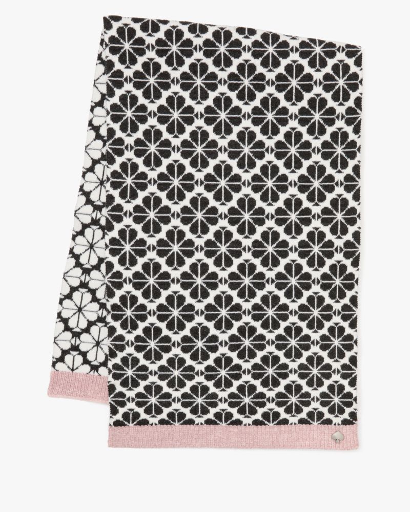 Kate Spade,Spade Flower Metallic Scarf,