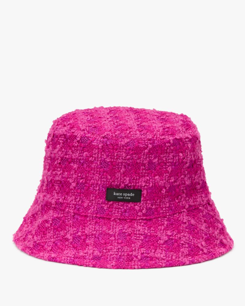 Kate Spade,Cadillac Tweed Bucket Hat,