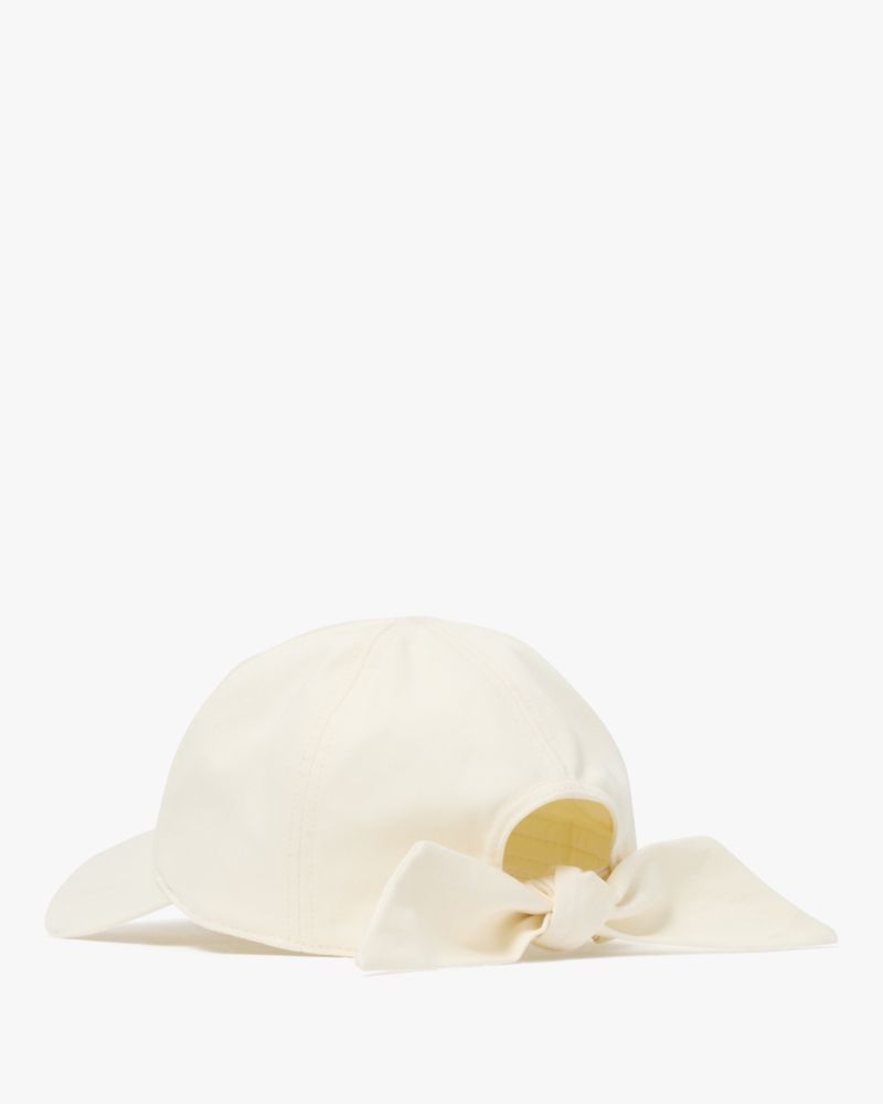 Kate Spade,Logo Bow Baseball Cap,Cream
