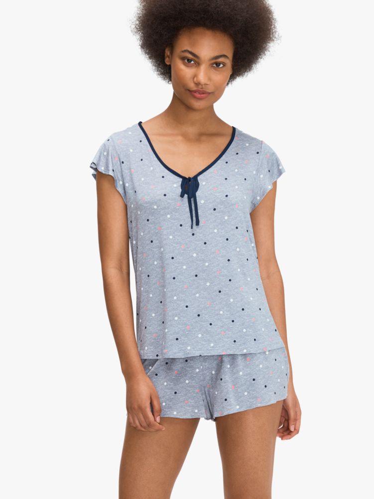 Kate Spade,Spade Dot Short Pj Set,