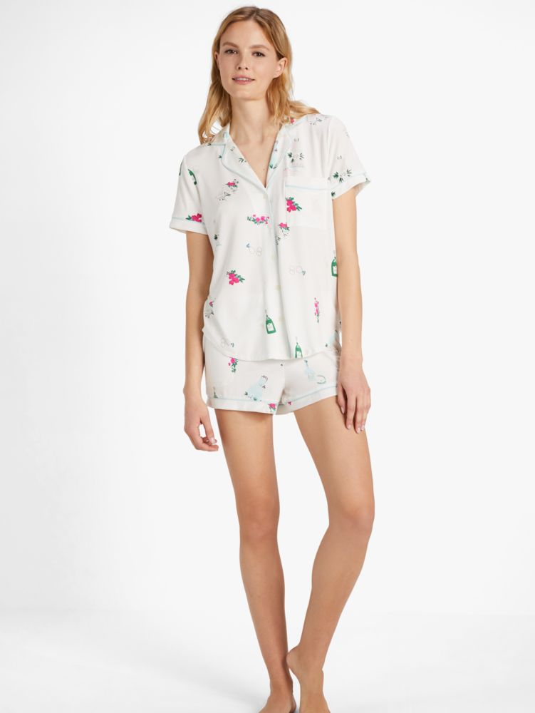 Kate Spade New York Print Short Pajamas