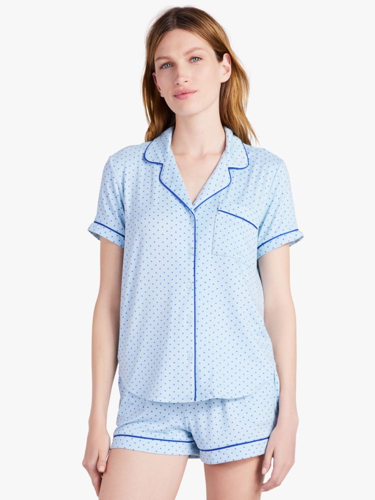 Kate Spade,Short PJ Set,sleepwear,Waterfall Mist