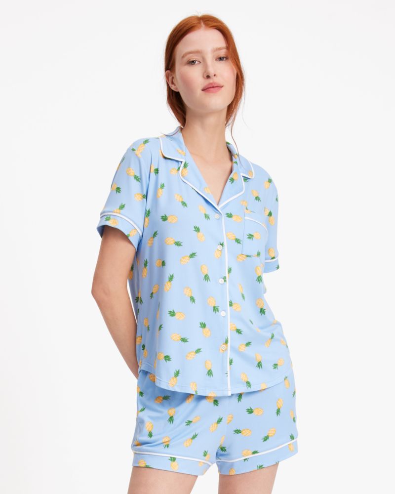 Kate Spade,Short PJ Set,Pineapple Toss image number 0