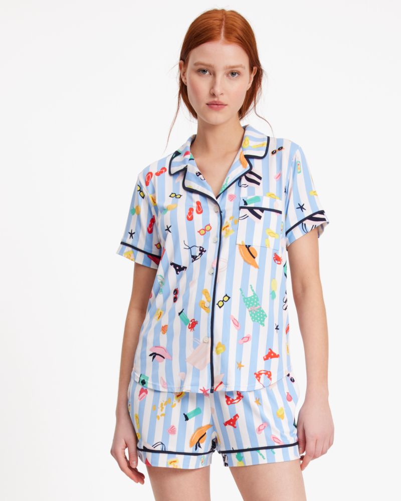 Kate Spade,Short PJ Set,Multi Color