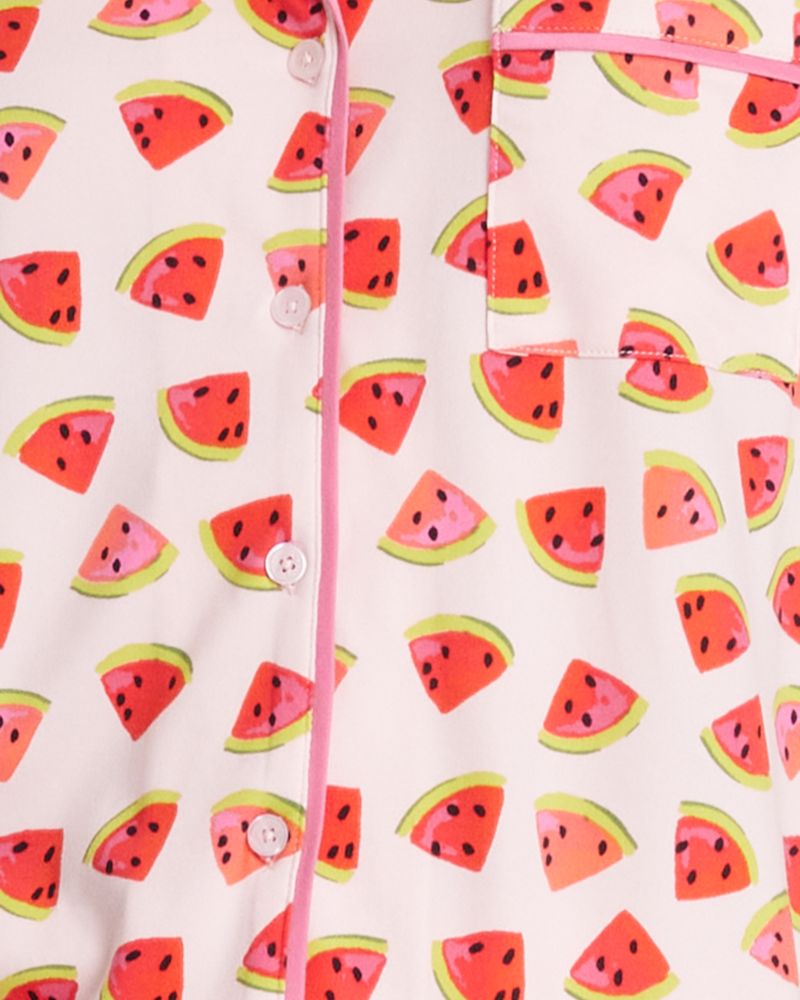 Kate Spade,Short PJ Set,Multi Color,Cream