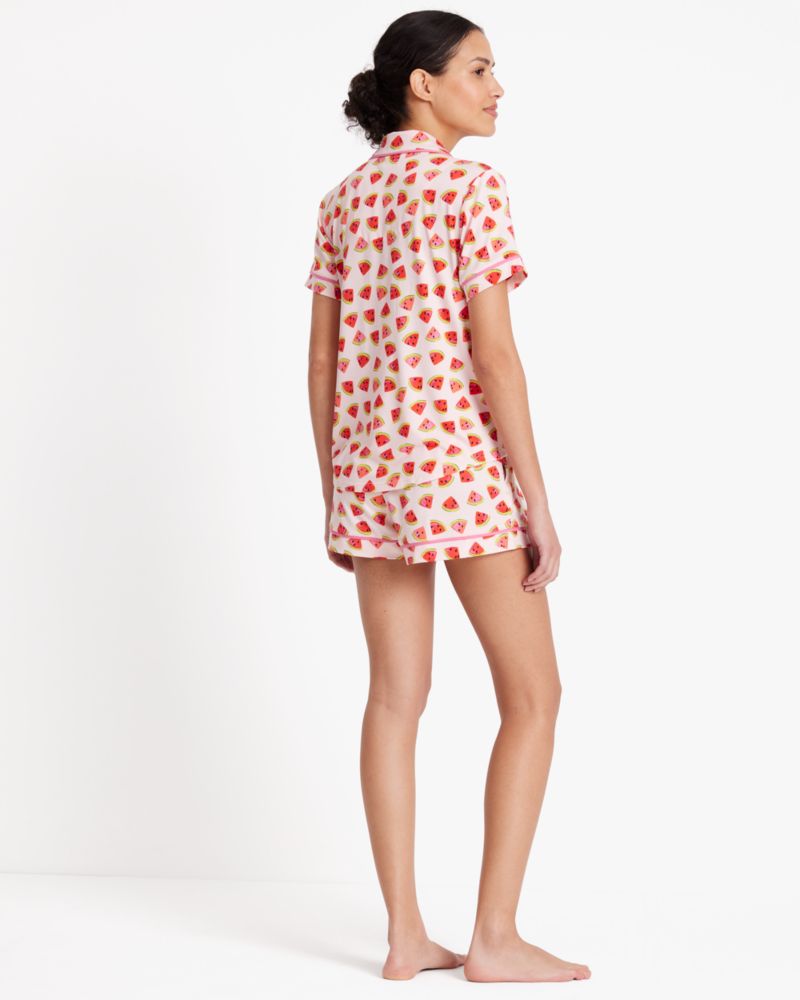 Kate Spade,Short PJ Set,Multi Color,Cream