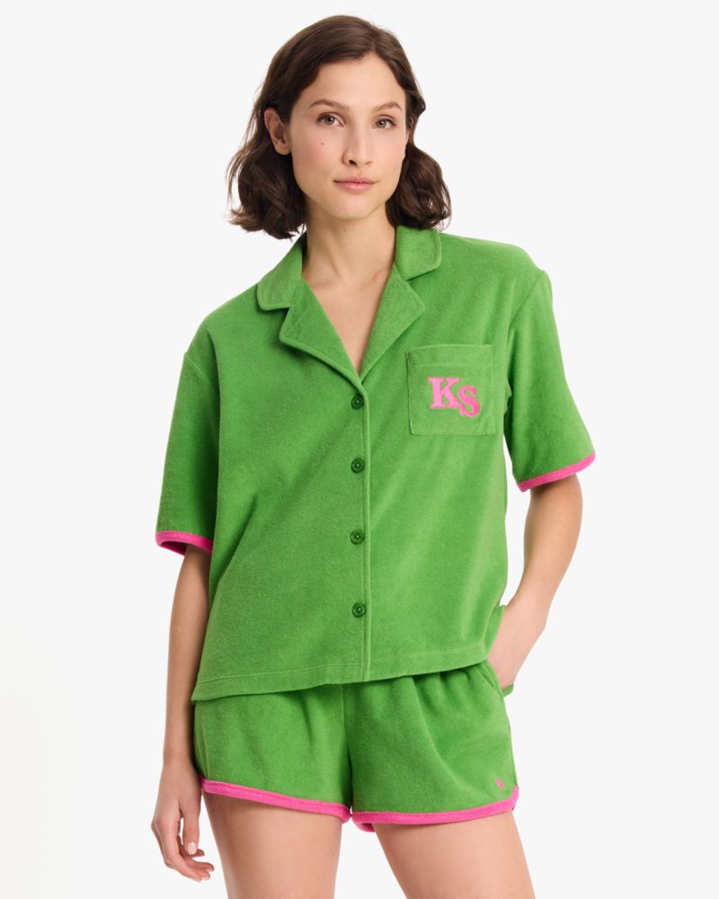 Kate Spade,Short PJ Set,Green