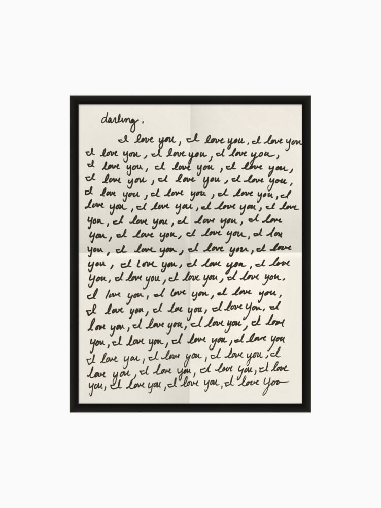 Darling, I Love You Framed Print | Kate Spade New York