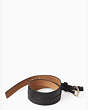 Kate Spade,2 leather tassel charm belt,Black
