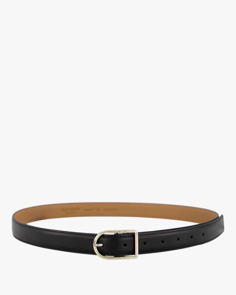 Kate Spade,Stitched Edge Leather Belt,