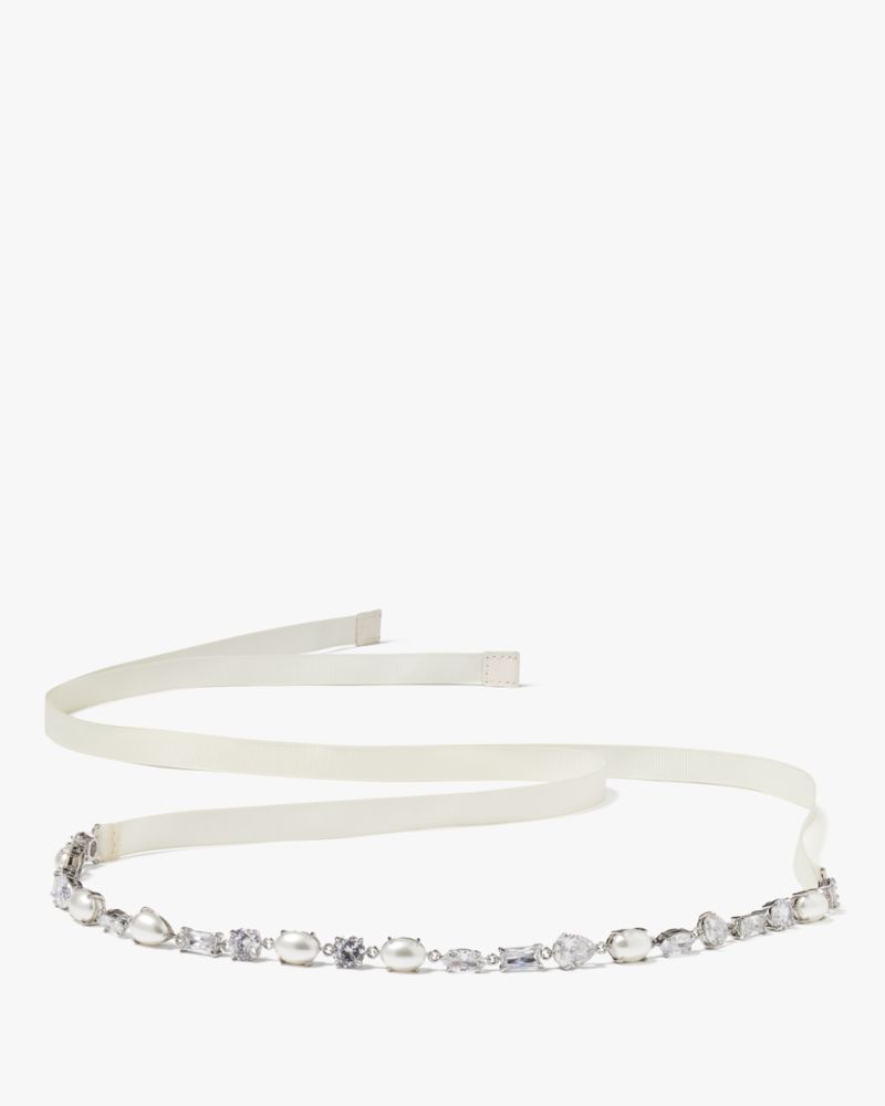 Kate Spade,Pearl Bridal Belt,Cream