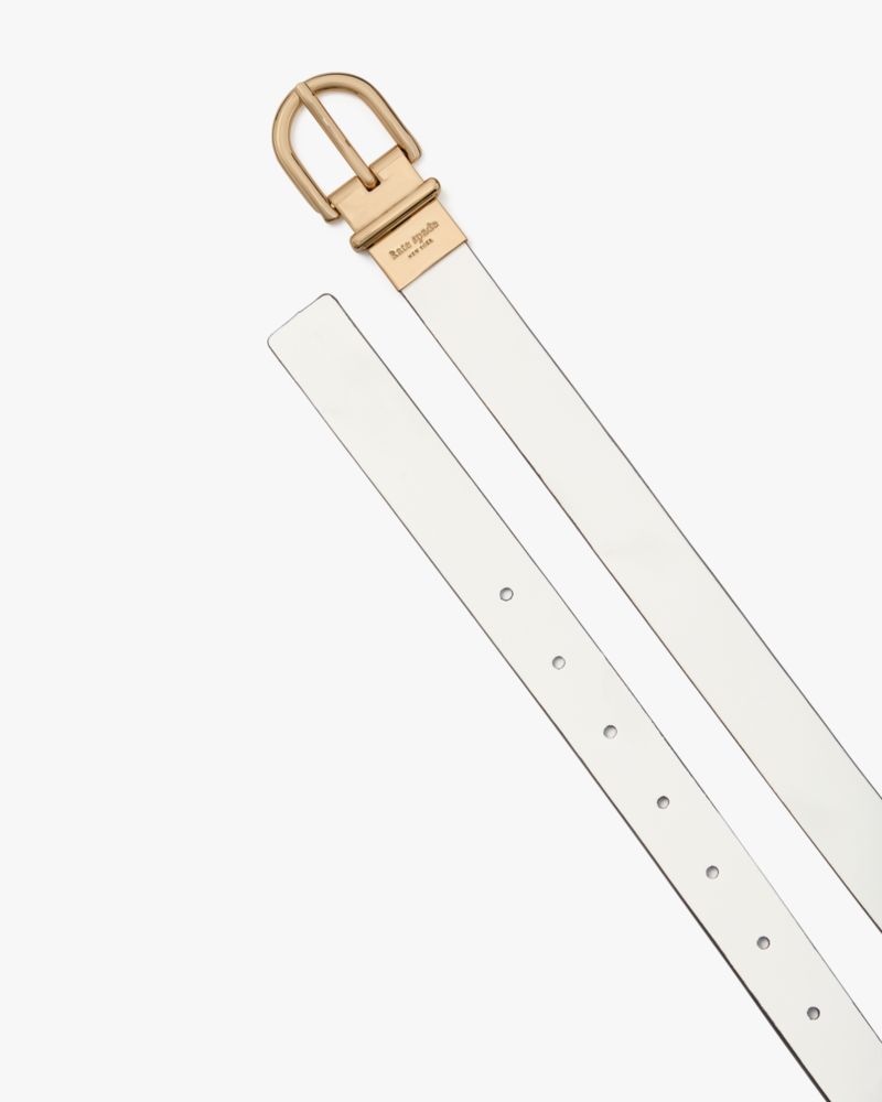 Kate Spade,リバーシブル レザー ベルト,ファッション小物,ホワイト