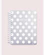 Kate Spade,jumbo dot clear large 17-month planner,office accessories,Parchment