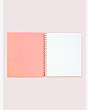 Kate Spade,heart lips spiral notebook,office accessories,Quartz Pink
