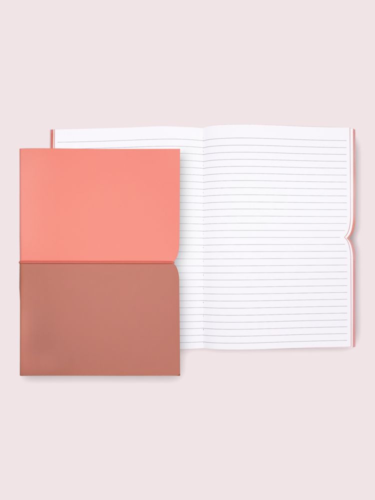 Kate Spade,pink plunge notebook,office accessories,Quartz Pink