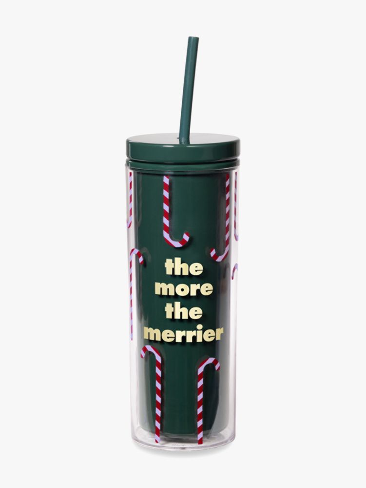 The More The Merrier Tumbler With Straw, , Product