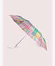 Kate Spade,rainbow gingham travel umbrella,travel accessories,Multi