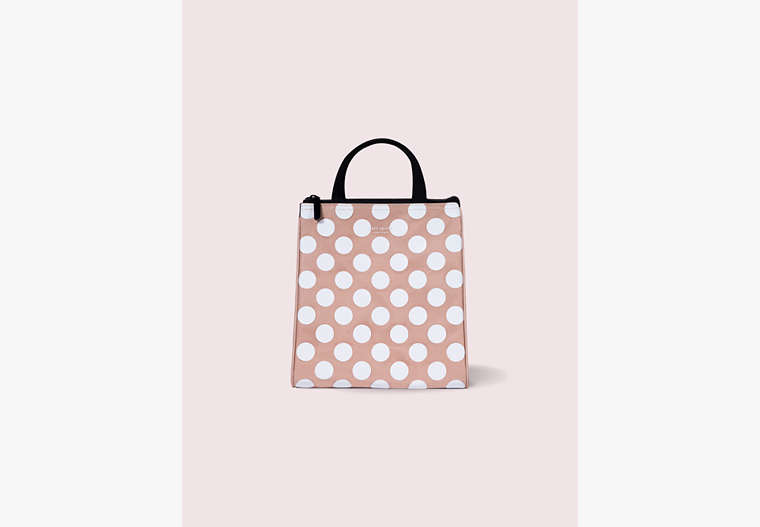 Kate Spade,jumbo dot lunch bag,kitchen & dining,Pink image number 0