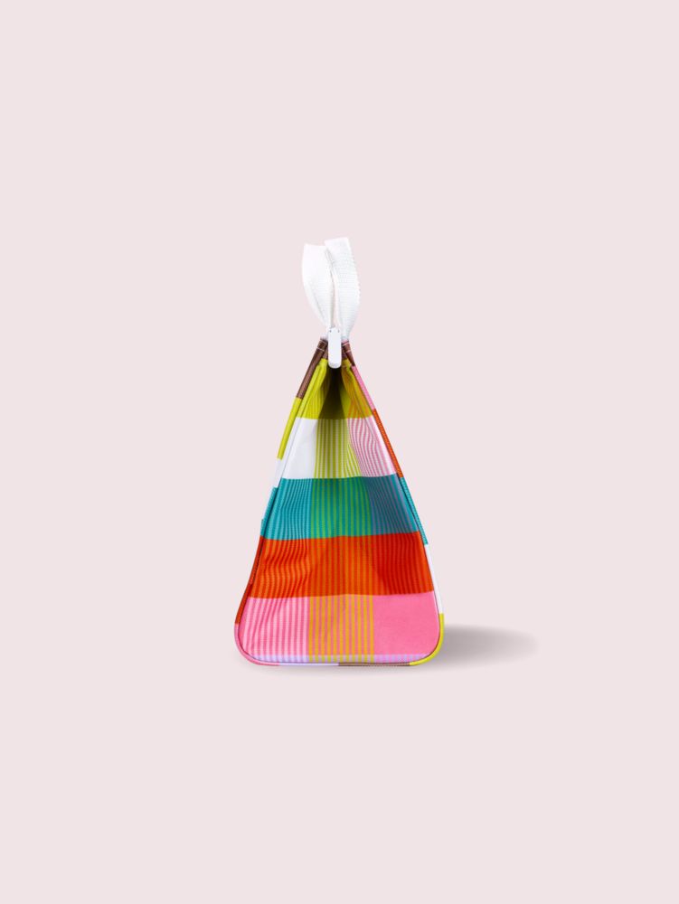 Kate Spade,rainbow plaid lunch bag,kitchen & dining,Multi