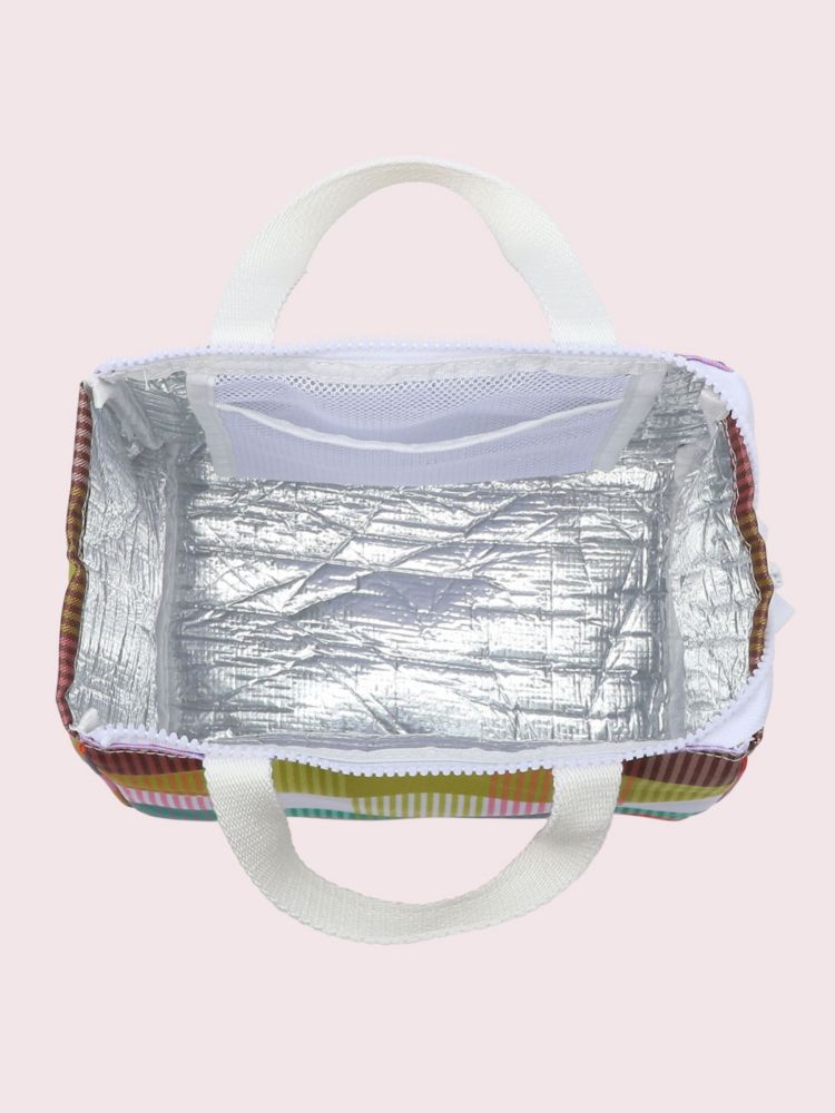 Kate Spade,rainbow plaid lunch bag,kitchen & dining,Multi