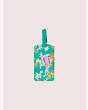 Kate Spade,bird party luggage tag,travel accessories,Blueberry Cobbler