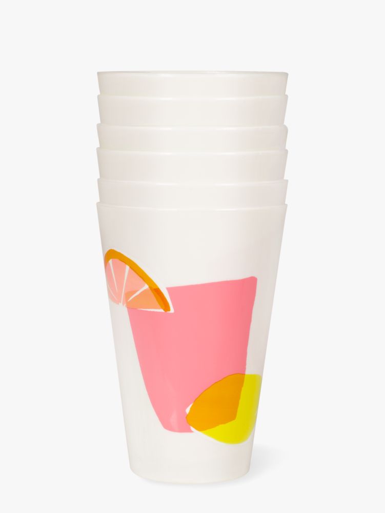 Kate Spade,Citrus Celebration Pool Cup Set,