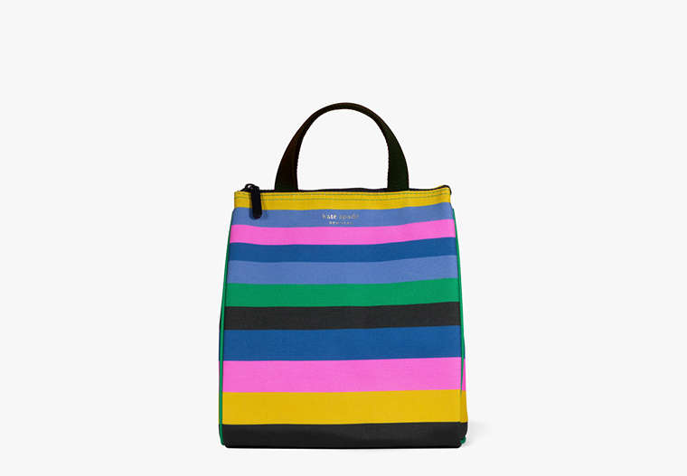 Kate Spade,enchanted stripe lunch bag,kitchen & dining,Multi