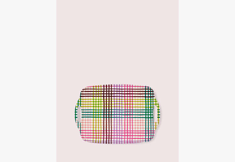 Kate Spade,rainbow gingham serving tray,kitchen & dining,Multi image number 0