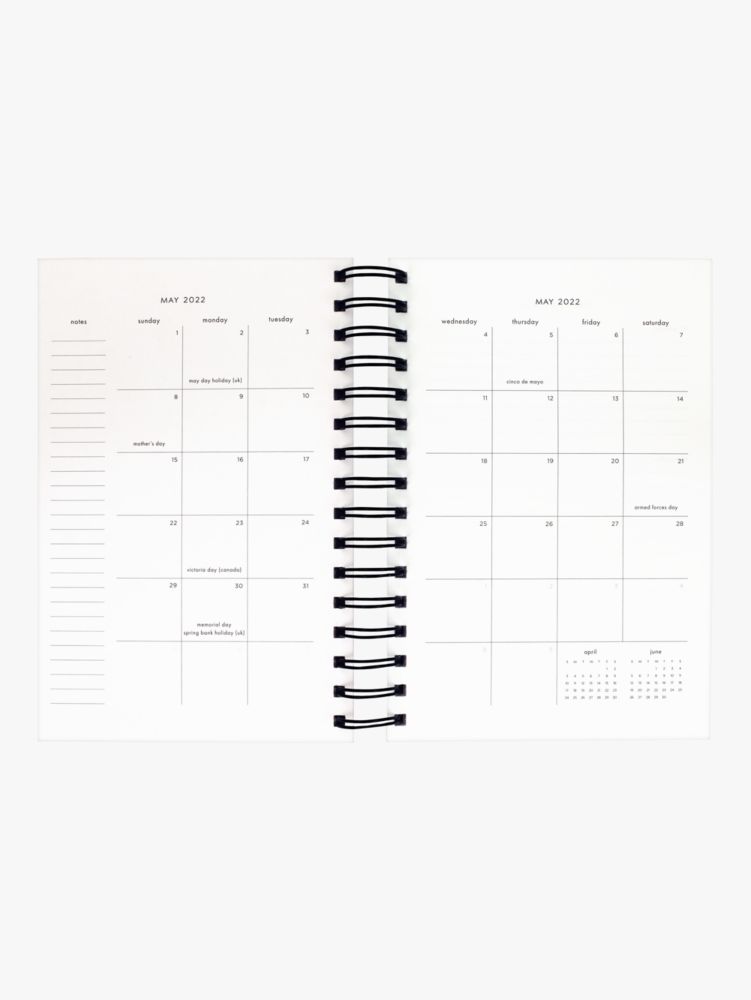 Kate Spade,Black Spade Dot Large 17-month Planner,