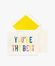 Kate Spade,you're the best thank you card set,office accessories,Multi