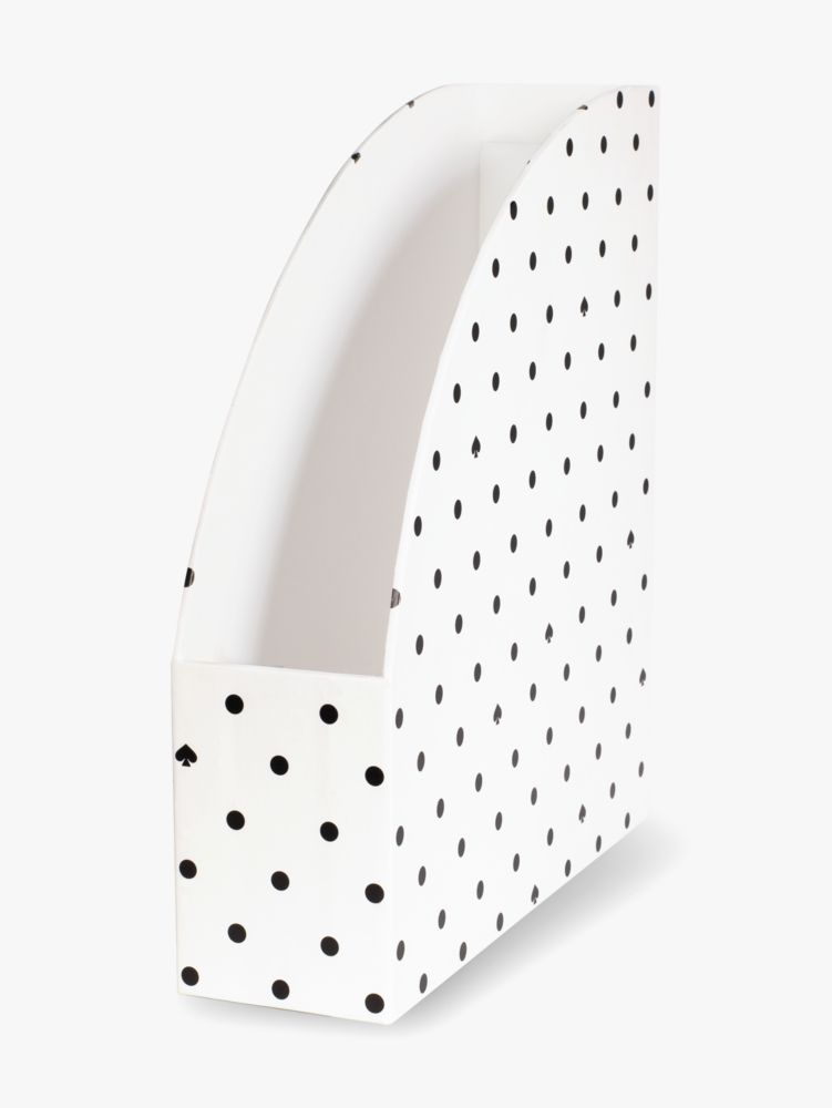 Kate Spade,Black Spade Dot File Holder,