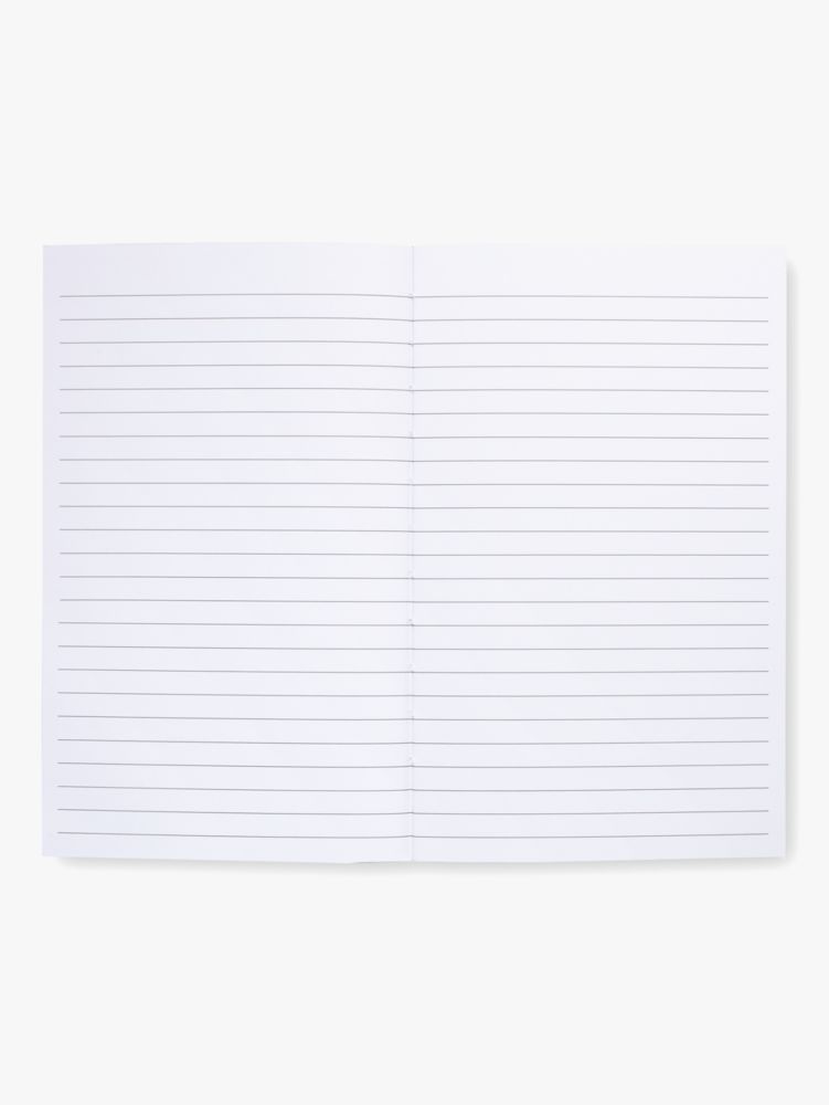 Kate Spade,Heart Pinstripe Large Notebook,