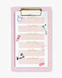 Kate Spade,fashionably late desktop weekly list pad,office accessories,Pomegranate