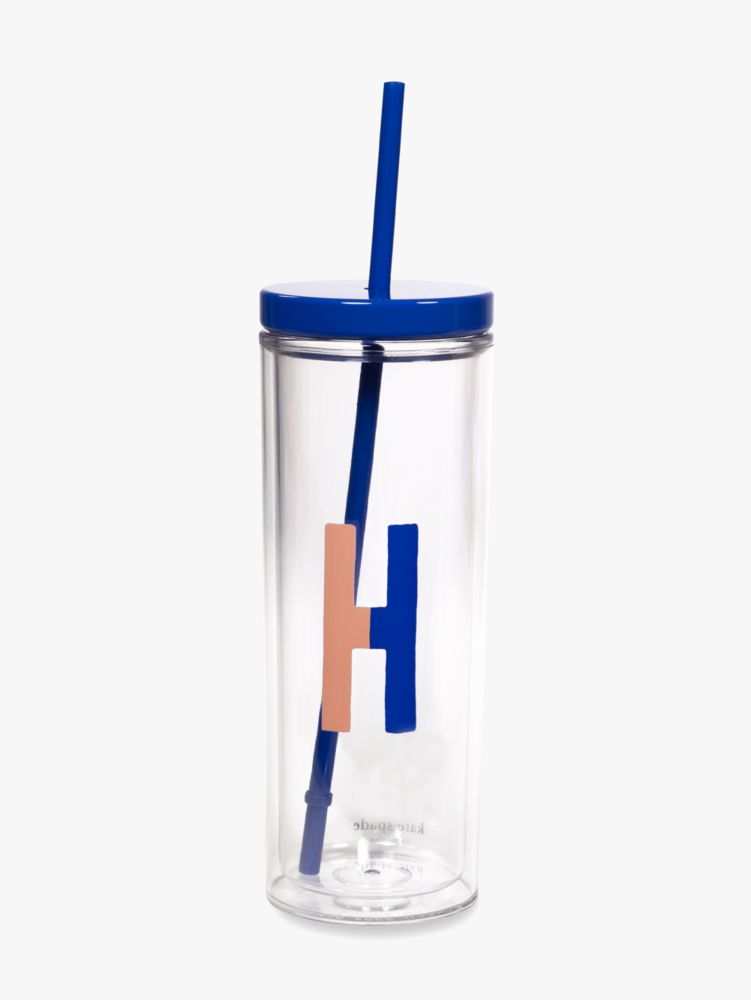 Initial Thermal Tumbler With Straw, , Product