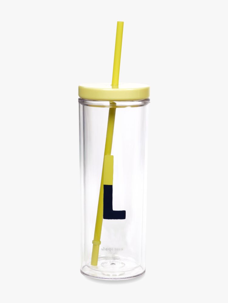 kate spade new york Initial Tumbler With Straw, L - Lifeguard Press