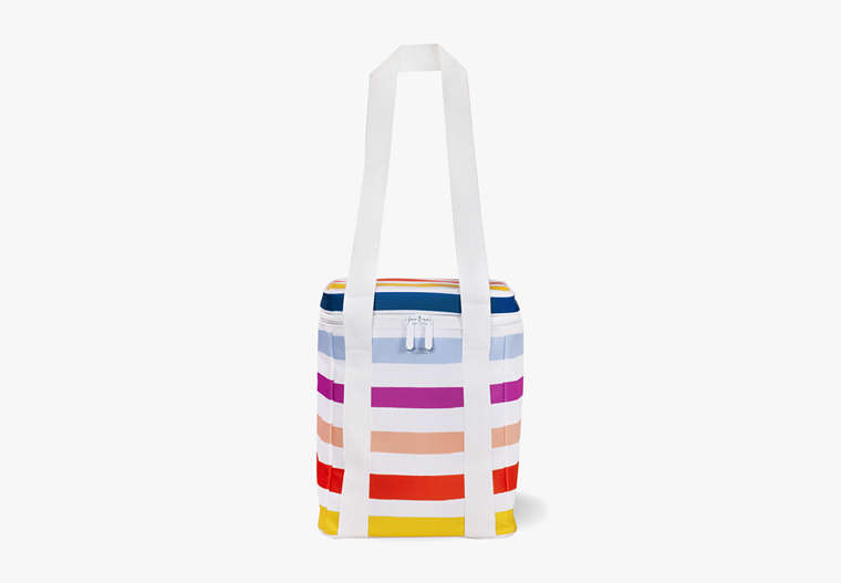 Kate Spade,candy stripe wine picnic cooler bag,kitchen & dining,Multi