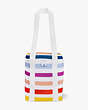 Kate Spade,candy stripe wine picnic cooler bag,kitchen & dining,Multi