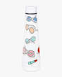 Kate Spade,sun's out stainless steel water bottle,kitchen & dining,Parchment