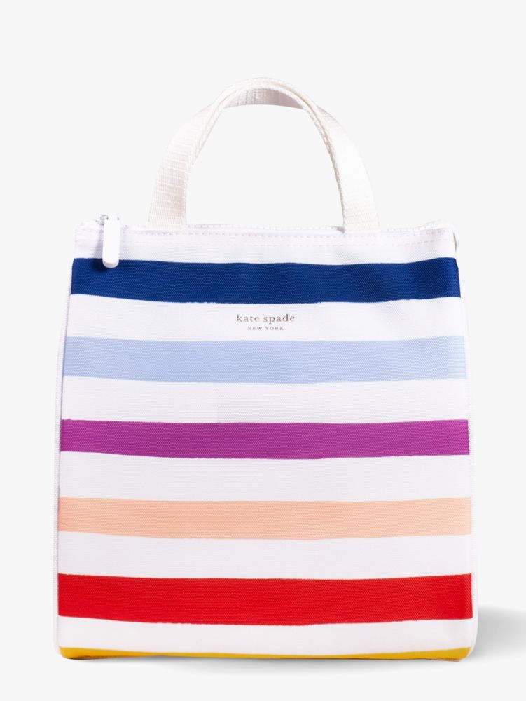 Kate Spade,Candy Stripe Lunch Bag,kitchen & dining,Multi