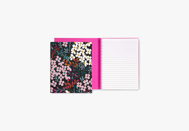 Kate Spade,fall floral concealed spiral notebook,office accessories,Multi image number 0