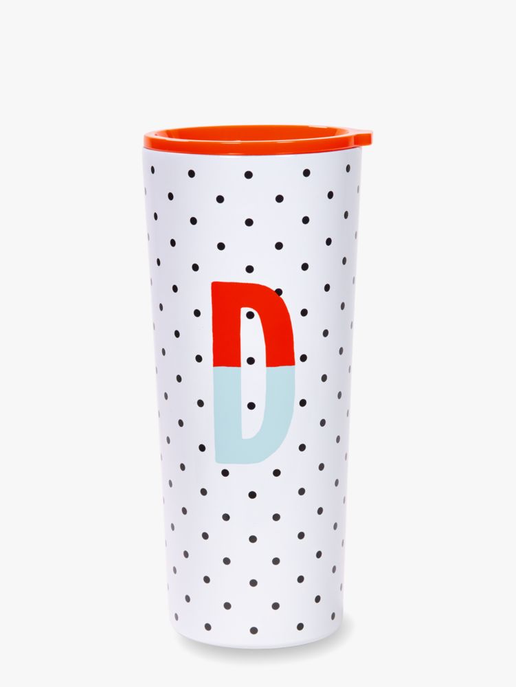 Kate Spade,sparks of joy stainless steel tumbler,Red